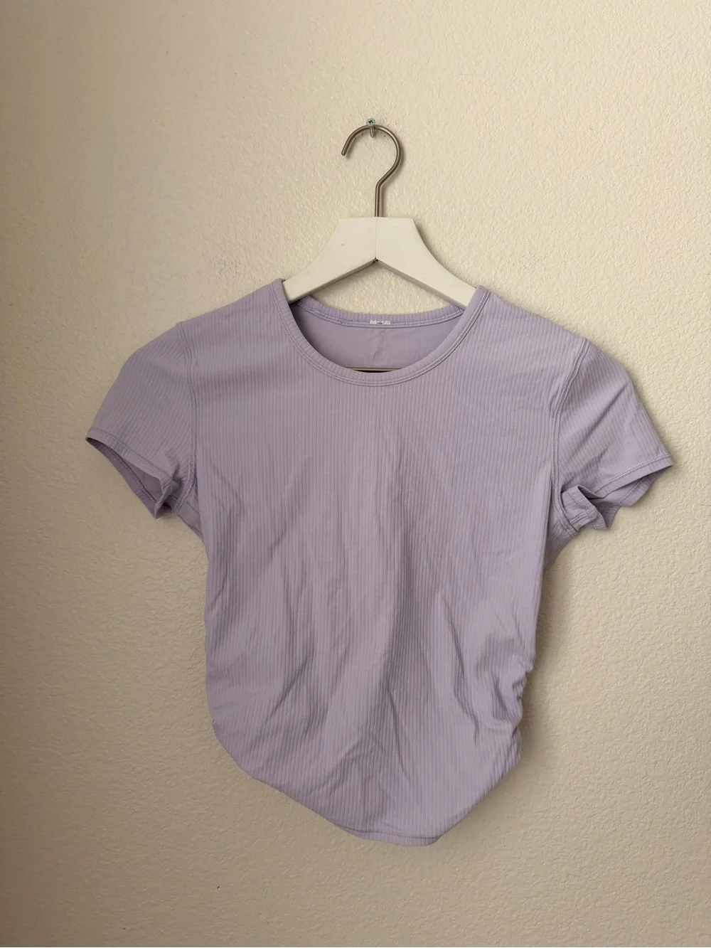 Lululemon All It Takes Back-Twist Ribbed Short-Sleeve Shirt Lavender Frost